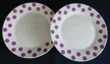 Lade das Bild in den Galerie-Viewer, DESSERTTELLER "Villa" - Porzellan, Punkte Kreise Motiv Dekor