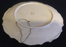 Lade das Bild in den Galerie-Viewer, 3er Set WAND SAMMELTELLER - Keramik / Steingut, Mehrfarbige Verschiedene Blumenwiesen Brauner Dekorrand