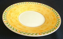 Lade das Bild in den Galerie-Viewer, ESPRESSO UNTERTASSE "Flirt" "Country Garden" - Porzellan, Meliertes Ranken Punktkreise Flora Pflaumen Geometrisches Motiv Dekor