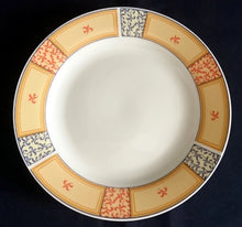 Lade das Bild in den Galerie-Viewer, 2er Set DESSERTTELLER "Marakesch" - Porzellan, Linienrand Orientalisch Abstrakt Pflanzen Motiv Dekor