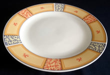 Lade das Bild in den Galerie-Viewer, DESSERTTELLER "Marakesch" - Porzellan, Linienrand Orientalisch Abstrakt Pflanzen Motiv Dekor