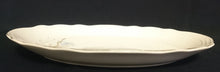 Lade das Bild in den Galerie-Viewer, SERVIERPLATTE - Porzellan, Ovale Form, Abstrakte Blumen Goldrand Relief Dekor