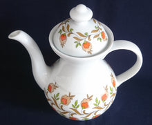 Lade das Bild in den Galerie-Viewer, KAFFEEKANNE MIT DECKEL - Porzellan, Blumen Blüten Pflanzen Früchte Motiv Dekor
