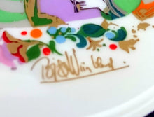 Lade das Bild in den Galerie-Viewer, SAMMELTELLERCHEN UNTERSETZER - Porzellan, Orientalisches Personen Entspannung Relax Motiv Dekor, Björn Wiinblad Designer