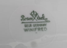 Lade das Bild in den Galerie-Viewer, 2er Set DESSERTTELLER - "Winifred" - Porzellan, Blumen / Linien Klassisch Dekor