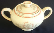Lade das Bild in den Galerie-Viewer, 5er Set KAFFEEKANNE MIT DECKEL / MILCHKÄNNCHEN / ZUCKERDOSE MIT DECKEL - "Winifred" - Porzellan, Blumen / Linien Klassisch Dekor