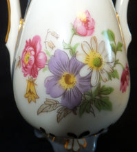 Lade das Bild in den Galerie-Viewer, AMPHORE - Porzellan, Blumen Abstrakt Motiv Goldrand Dekor