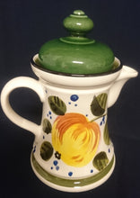 Lade das Bild in den Galerie-Viewer, 16 Teiliges KAFFEESERVICE "Madeira" - Keramik / Steingut, Sonnenblumen Blüten Pflanzen Motiv Randdekor, Handbemalt