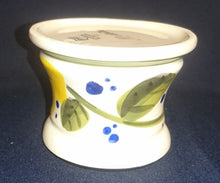 Lade das Bild in den Galerie-Viewer, 3er Set KAFFEEKANNE MIT DECKEL / MILCHKÄNNCHEN / ZUCKERDOSE OHNE DECKEL "Madeira" - Keramik / Steingut, Sonnenblumen Blüten Pflanzen Motiv Randdekor, Handbemalt