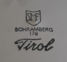 Lade das Bild in den Galerie-Viewer, SPEISETELLER "Tirol" - Keramik / Steingut, Rosen Motiv Dekor, Handbemalt