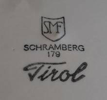 Lade das Bild in den Galerie-Viewer, 2er Set SPEISETELLER "Tirol" - Keramik / Steingut, Rosen Motiv Dekor, Handbemalt