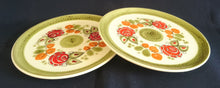 Lade das Bild in den Galerie-Viewer, 2er Set DESSERTTELLER "Tirol" - Keramik / Steingut, Rosen Motiv Dekor, Handbemalt