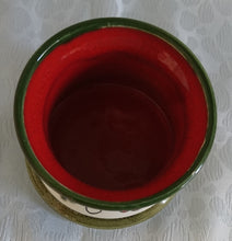 Lade das Bild in den Galerie-Viewer, 2er Set MILCHKÄNNCHEN & ZUCKERDOSE OHNE DECKEL "Tirol" - Keramik / Steingut, Rosen Motiv Dekor, Handbemalt