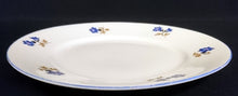 Lade das Bild in den Galerie-Viewer, DESSERTTELLER - Porzellan, Blaue Enzian Blumen Blüten Pflanzen Motiv Randdekor