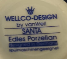 Lade das Bild in den Galerie-Viewer, 2er Set 3er KAFFEEGEDECKE "Santa" - Porzellan, Weihnachtsmann Nikolaus Sterne Schneeflocken Geschenke Motiv Dekor