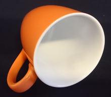 Lade das Bild in den Galerie-Viewer, KAFFEETASSE - Porzellan, Orange Einfärbiges Klassisch Dekor