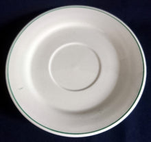 Lade das Bild in den Galerie-Viewer, 2er Set UNTERTASSEN - Keramik / Steingut, Modernes Zweifärbiges Motiv Randlinie Dekor