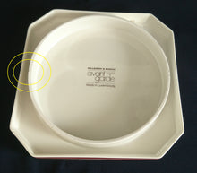 Lade das Bild in den Galerie-Viewer, KUCHENPLATTE "Avantgarde" - Keramik / Steingut, Quadratische Form, Geometrisches Streifen Dekor