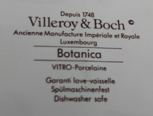 Lade das Bild in den Galerie-Viewer, SUPPENTELLER "Botanica" - Porzellan, Goldrand / Valeriana officinalis Pflanzen mit Wurzel Dekor