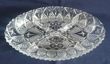 Lade das Bild in den Galerie-Viewer, SNACKSCHALE - Hartglas, 4Kammer geteilt, Abstrakt Dekor