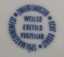 Lade das Bild in den Galerie-Viewer, SAUCIER - Porzellan, Echt Kobalt Zwiebelmuster Motiv Relief Rand Dekor