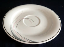 Lade das Bild in den Galerie-Viewer, 2er Set 2er KAFFEEGEDECKE - Porzellan, Linien Kurven Striche Motiv Dekor