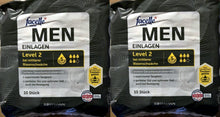 Lade das Bild in den Galerie-Viewer, 10er Packung MEN SLIPEINLAGEN "Facelle" - Baumwolle &amp; Anderes, Level 2 Saugstärke 5 Active Protection
