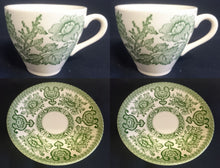 Lade das Bild in den Galerie-Viewer, TEETASSE "Indian Tree" (Limited) - Keramik / Steingut, Staffordshire Abstrakt Blatt Blätter Pflanzen Pfeil Motiv Dekor, Hand graviert (Hand Engraved)
