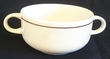 Lade das Bild in den Galerie-Viewer, SUPPENTASSE - Porzellan, Klassisch Linien Streifen Strich Motiv Dekor

