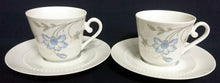 Lade das Bild in den Galerie-Viewer, 3er KAFFEEGEDECK - Porzellan, Flora Blumenblüten Blatt Blätter Relief Punkte Randdekor Motiv
