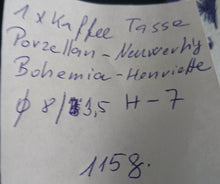 Lade das Bild in den Galerie-Viewer, 2er TEEGEDECK "Henriette" - Porzellan Inglazed, Flora Rosenblumen Blüten Blatt Blätter Motiv Dekor
