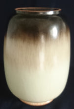 Lade das Bild in den Galerie-Viewer, BLUMENVASE - Keramik / Steingut, Senkrecht Farbverlaufendes Farben Motiv Dekor
