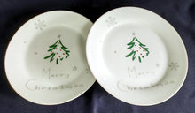 Lade das Bild in den Galerie-Viewer, 18 Teiliges KAFFEESERVICE - Porzellan, Tannenbaum Winter Schneeflocken Aufschrift Motiv Dekor
