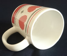 Lade das Bild in den Galerie-Viewer, KAFFEETASSE - Keramik / Steingut, Herz Stern Streifen Symbol Zeichen Motiv Dekor
