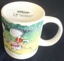 Lade das Bild in den Galerie-Viewer, KAFFEETASSE - Keramik / Steingut, Diddl Blumenantrag Ähm, d d  die ist fffüa dich Aufschrift Motiv Dekor
