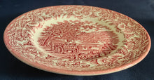 Lade das Bild in den Galerie-Viewer, DESSERTTELLER - Keramik / Steingut, Flora Planzen Blumenblüten Holzwagen Baum Bäume Motiv Dekor
