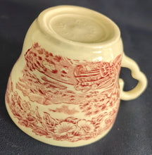 Lade das Bild in den Galerie-Viewer, TEETASSE - Keramik / Steingut, Flora Planzen Blumenblüten Holzwagen Baum Bäume Motiv Dekor
