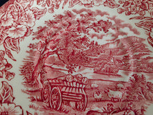 Lade das Bild in den Galerie-Viewer, 2er TEEGEDECK - Keramik / Steingut, Flora Planzen Blumenblüten Holzwagen Baum Bäume Motiv Dekor
