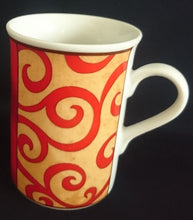 Lade das Bild in den Galerie-Viewer, KAFFEETASSE - Porzellan, Batik Schleier Ornamente Zeichen Abstrakt Motiv Dekor
