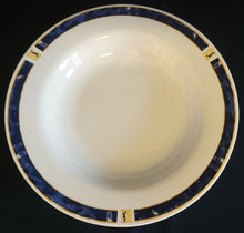 Lade das Bild in den Galerie-Viewer, 2er Set SUPPENTELLER - Porzellan, Abstrakter Nachthimmel Zeichen Rand Dekor Motiv
