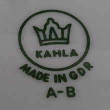 Lade das Bild in den Galerie-Viewer, BEILAGEN~ SERVIERPLATTE - Keramik / Steingut, Doppelter Goldrand Relief Motiv Dekor (BC)
