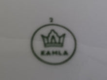 Lade das Bild in den Galerie-Viewer, DESSERTTELLER - Porzellan, Goldrand Breiter Rand Abstrakte Zeichen Symbole Motiv Dekor
