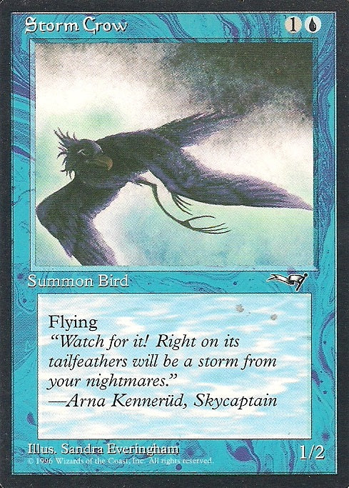 STORM CROW, Magic -The Gathering-, Ausgabe / Set /  Allianzen (Alliances) 1996