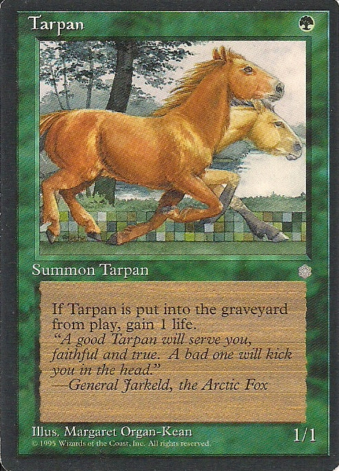 TARPAN, Magic -The Gathering-, Ausgabe / Set / Serie Eiszeit (Ice Age) 1995