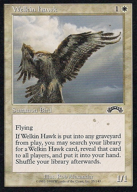 WELKIN HAWK, Magic -The Gathering-, Ausgabe / Set / Serie Exodus (Exodus) 1998