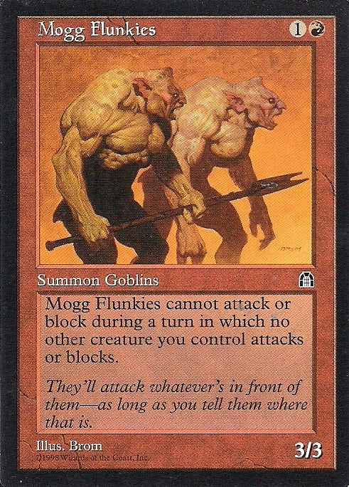 MOGG FLUNKIES, Magic -The Gathering-, Ausgabe / Set /  Serie Felsenburg (Stronghold) 1998