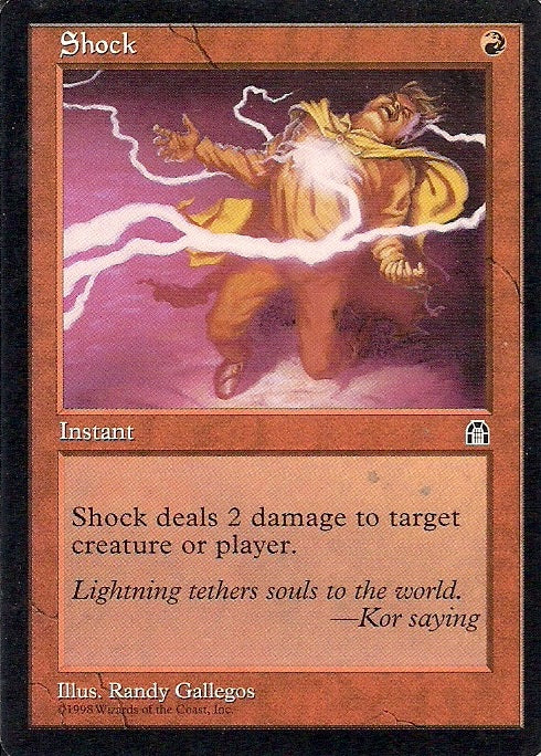 SHOCK, Magic -The Gathering-, Ausgabe / Set /  Serie Felsenburg (Stronghold) 1998