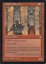 Lade das Bild in den Galerie-Viewer, WALL OF RAZORS, Magic -The Gathering-, Ausgabe / Set /  Serie Felsenburg (Stronghold) 1998
