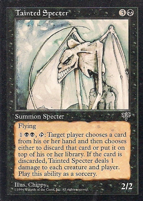 TAINTED SPECTER, Magic -The Gathering-, Ausgabe / Set / Serie Trugbilder (Mirage) 1996