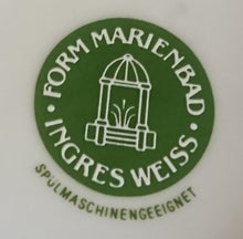 Lade das Bild in den Galerie-Viewer, 2er Set KAFFEETASSEN "Ingres Weiss" - Porzellan, Klassisches Zweifärbiges Motiv Dekor (Grünes Markenzeichen)
